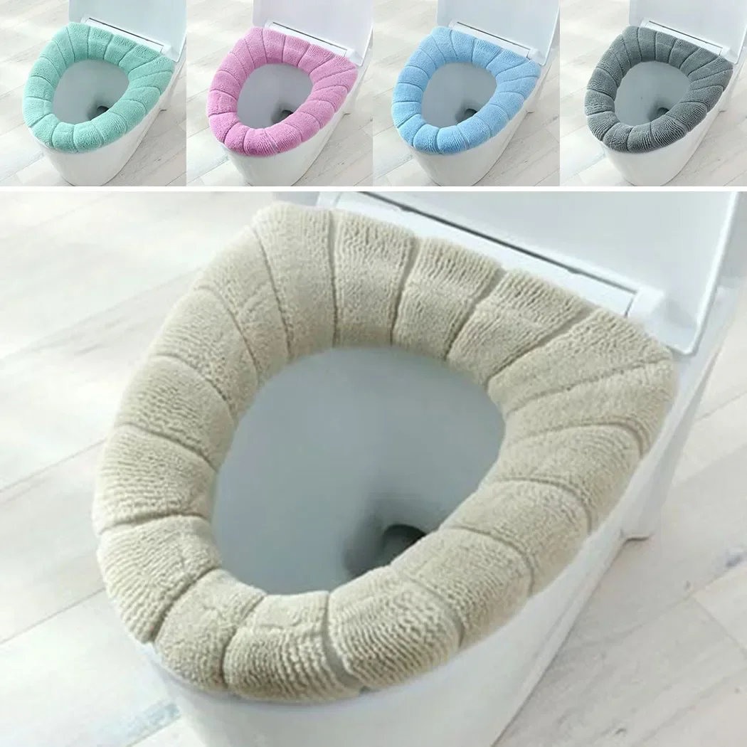 Tappetino Scaldasedile WC Ispessito E Morbido – Lavabile, Universale, Colore Rosa