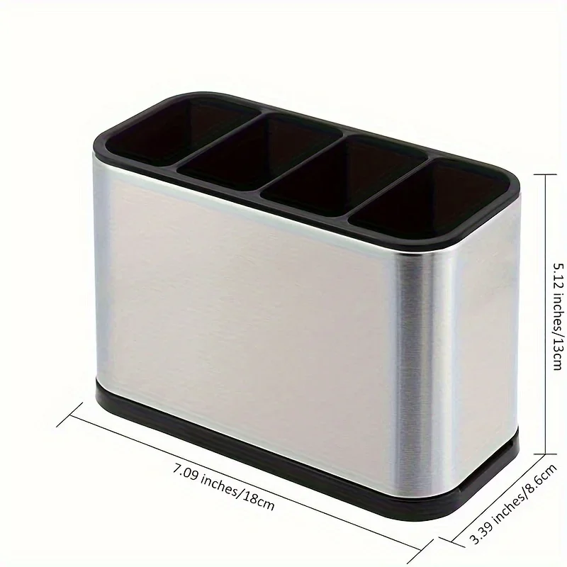 Kitchen Cutlery Organizer Knife Stand Plastic Drain Storage Holder Spoon Fork Chopstick Kitchenware Cooking Tool Tray Shelf Box 4