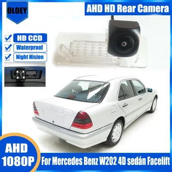 Telecamera per retromarcia per Mercedes Benz W202 4D sedán Facelift Telecamera per retromarcia Lampada targa