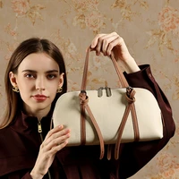 Sacs à bandoulière de luxe en cuir véritable BURMINSA pour femmes, sacs fourre-tout rétro en cuir de vachette, sacs à main élégants pour le bureau 2026 2