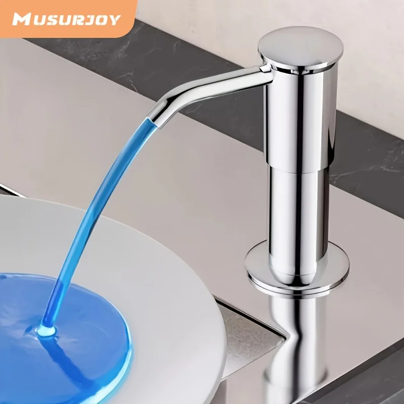 Musurjoy Kitchen Undermount Sink Soap Dispenser with 100cm Extension Tube Kit, New Winter Products, Christmas Halloween Gifts