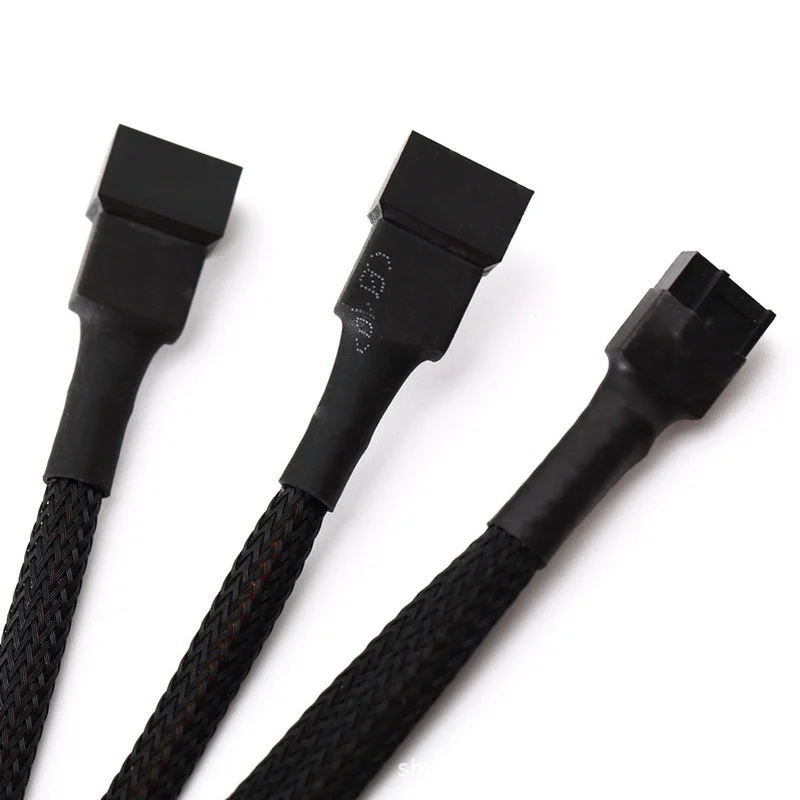 4-pins PWM-ventilatornaafsplitter Voedingskabel 1 Naar 4/5-weg Pc CPU Koelbehuizing Verlengkabel Voor Computerbehuizing 4 Pins