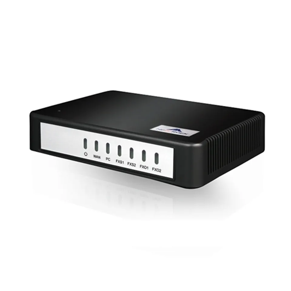 Newrock Cheap 2 FXO SIP VoIP Gateway,easy configure analog VoIP adapter.Elastix compatible,Certificated ATA