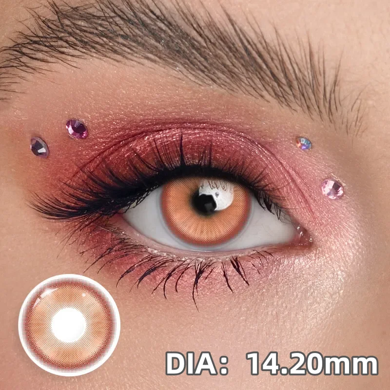 VISUASHOW Magical Pop Purple/Pink Cosplay Contact Lenses for Party and Halloween Eye Makeup