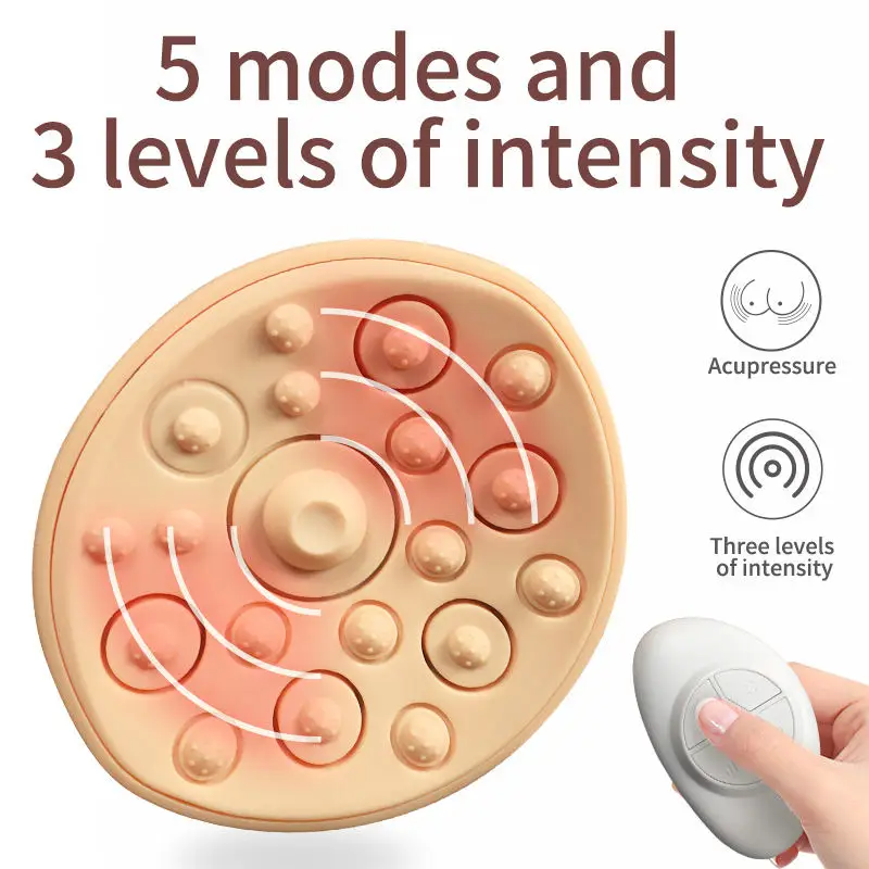 Breast Enhancement Instrument Red Light Massage Therapy Chest Massage Pad Hot Compress Wireless Vibration