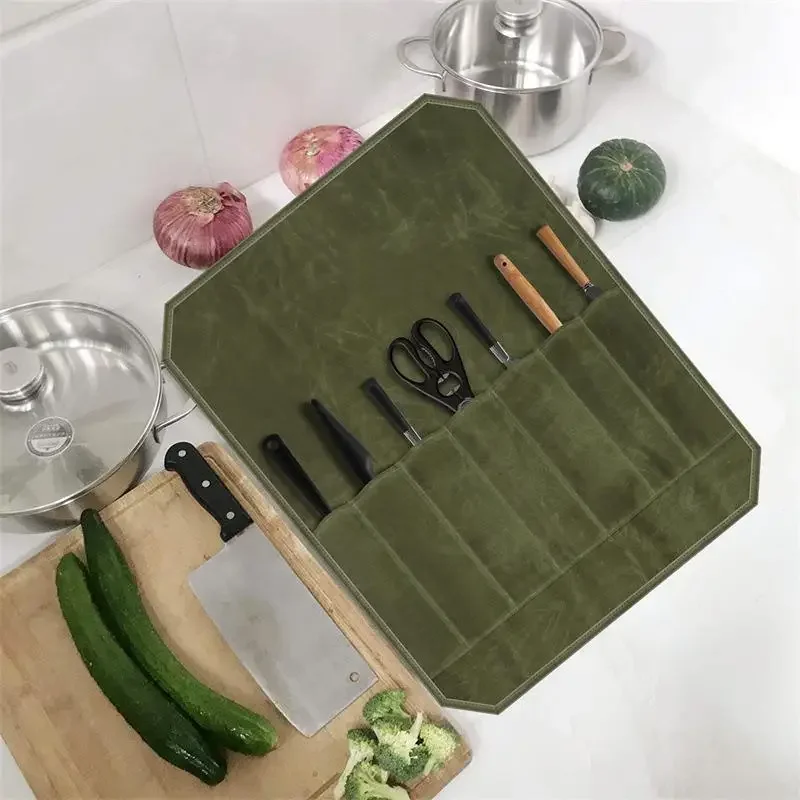 Portable Canvas Knife Roll 5