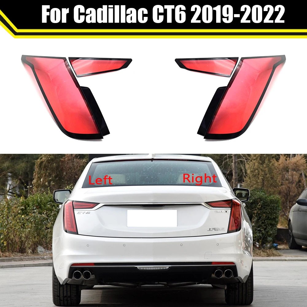 For Cadillac CT6 2019-2022 Car Rear Taillight Shell Brake Lights Shell Replace Auto Rear Shell Cover Mask Lampshade