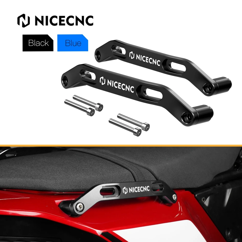 

For Yamaha Tenere 700 XTZ700 2019-2024 Motorcycle Passenger Rear Grab Handle Set Tenere 700 World Raid 2022 T700 Rally 2020-2024
