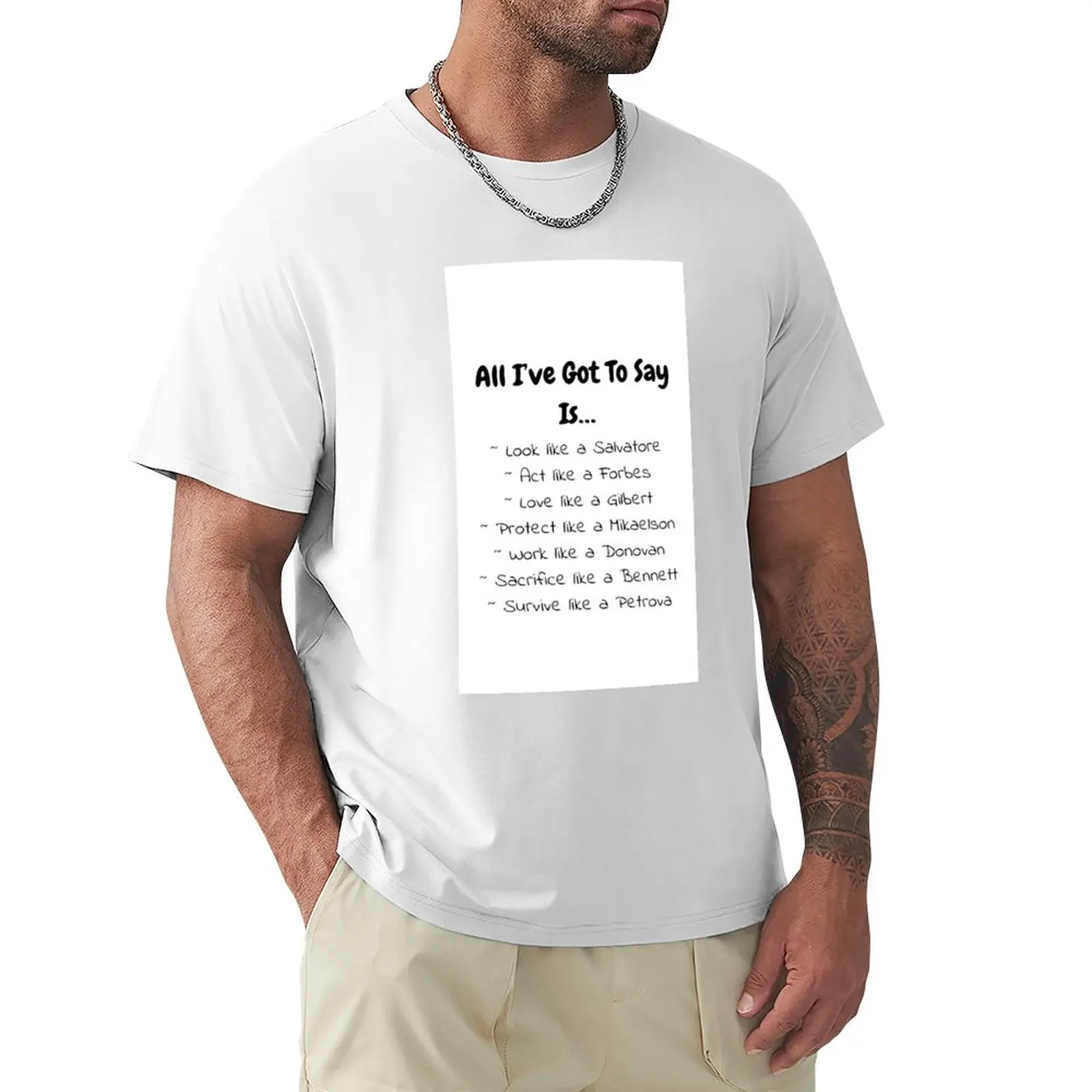 T-Shirt, T-Shirt, Custodie Per Telefoni, Cuscini, Quaderni E Diari Ispirati Agli Originali E Alla Maglietta Vampire Diaries