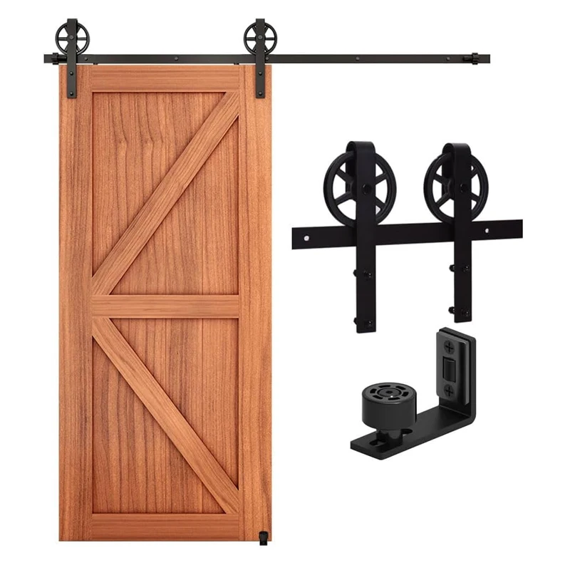 

TSMST 6/6.6FootSliding Door Fittings Rustic Sliding Door System Sliding Door Including Rail Big Wheel Barn Door Hardware Kit