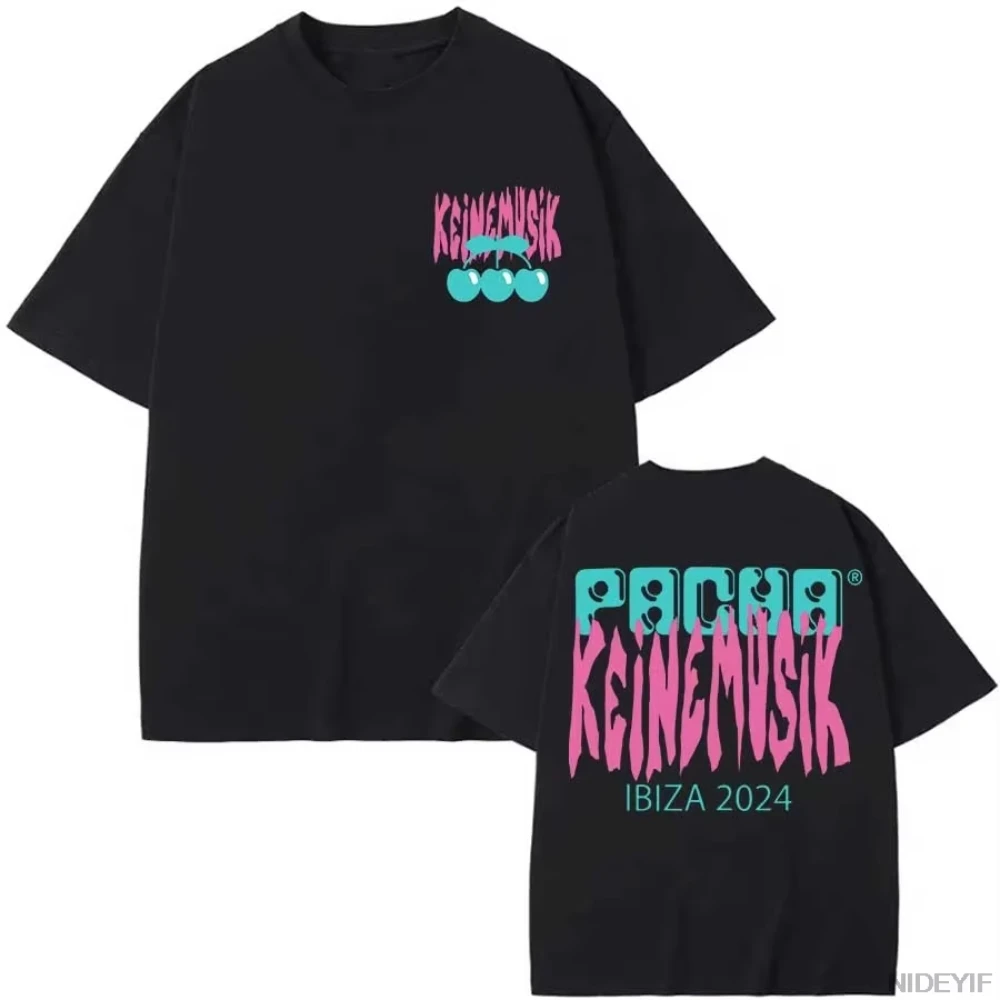 2025 Classic Summer Keinemusik X Pacha T Shirt Men Women Fashion Cotton Short Sleeve Tee Hip Hop Tops Clothes Streetwear Tops 4