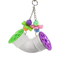 Multicolored Parrot Toys Pipeline Bird Chewing Toy Cage Hanging Accessory 2
