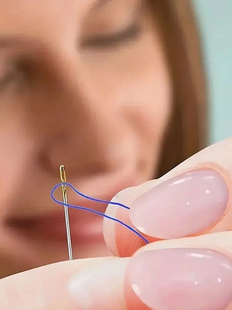 30 PCs Elderly No Thread Sewing needles Home Hand Sewing Quilt Clothes Cross Stitch No Thread Needle DIY