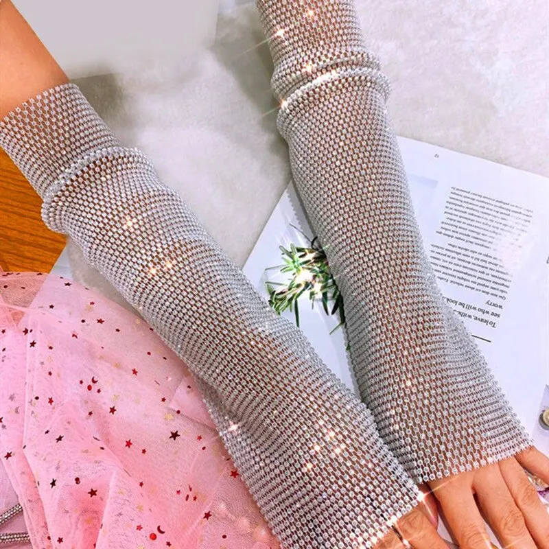 Рисунок 4 - Длинные Стразы сетчатые перчатки