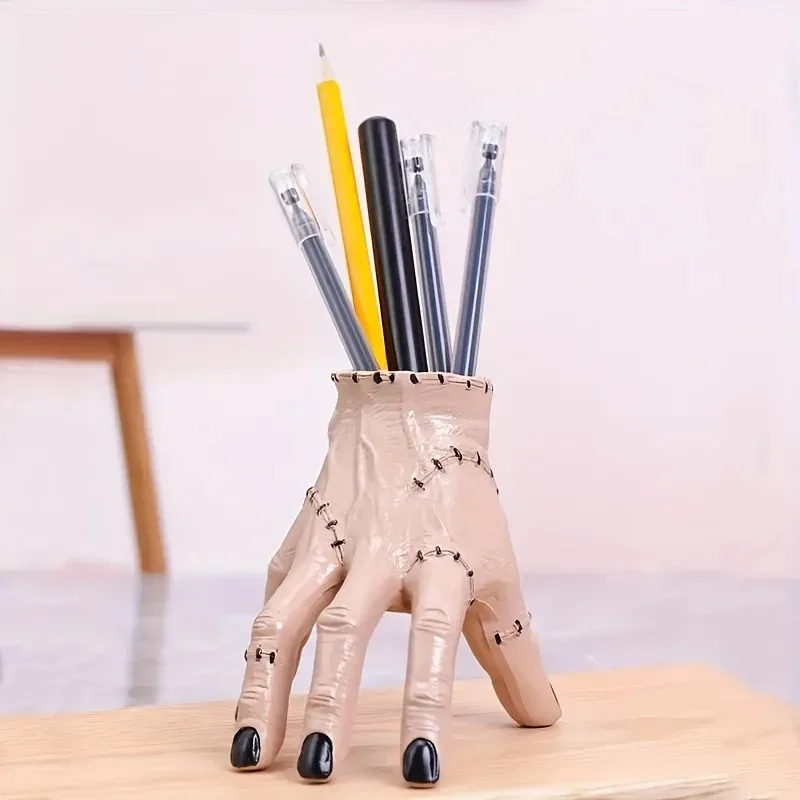 Handheld Resin Pen Holder Is Durable, Portable, and Fashionable, Suitable for Storing Pencils, Stationery Makeup Brushes Storage