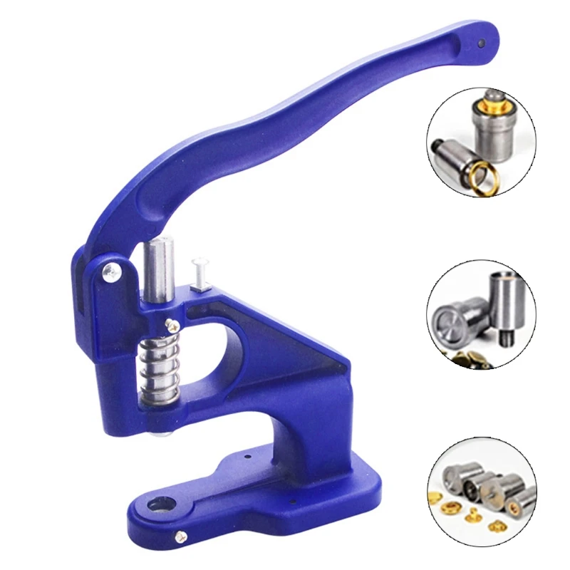 Manual Hand Press Machine Eyelet Snaps Rivets Installation Press Machine Cloth Cover Button Machine Sewing Repair Tools