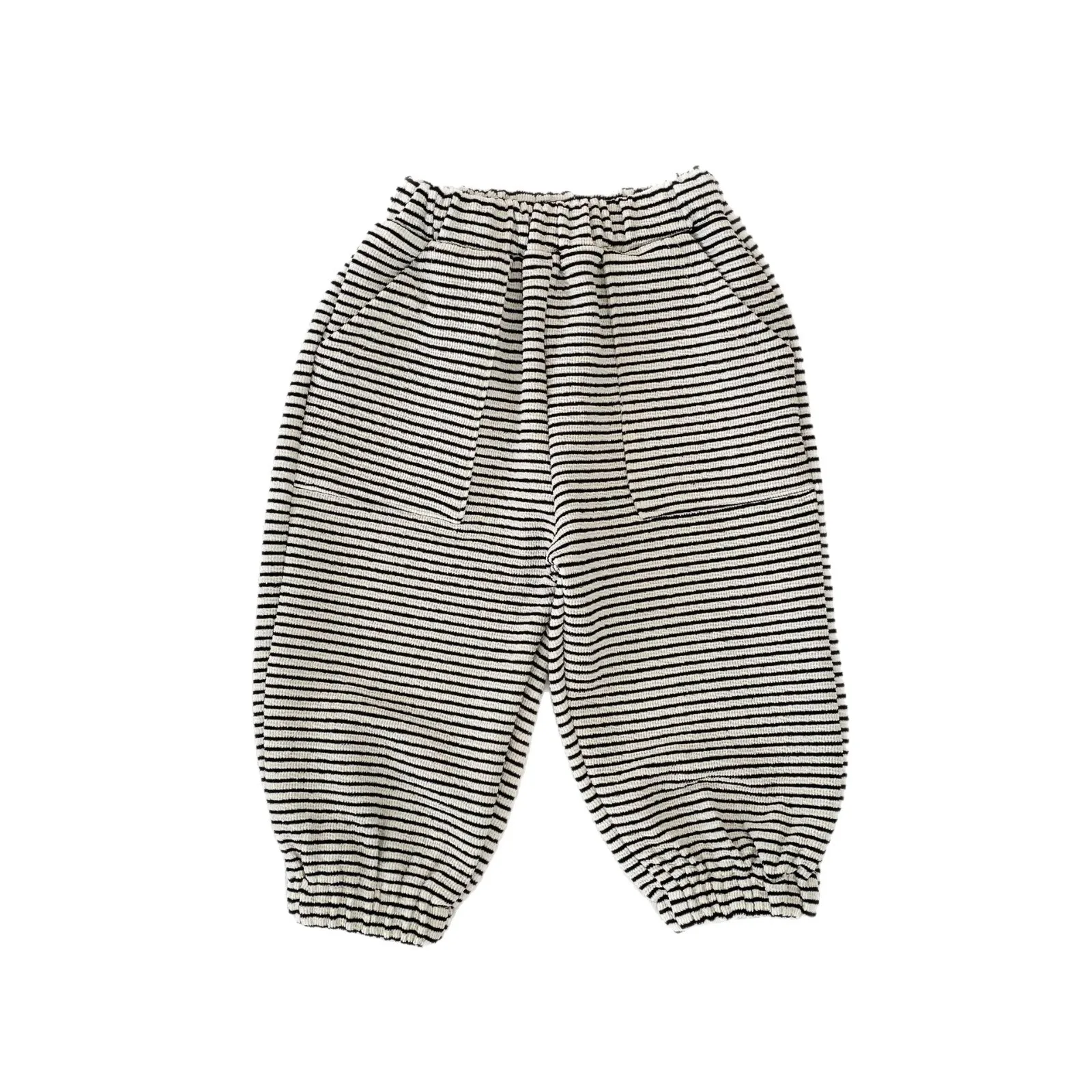 2025 Autumn New Korean Edition Infant and Toddler Boys and Girls Striped Pants Children's Comfortable Casual Sports Pants