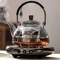 Teapot Glass Temperature Resistant Steaming and Boiling 1