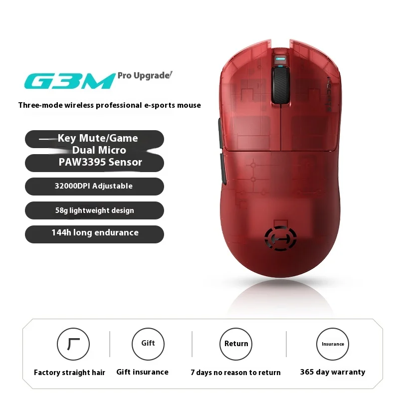 Edifier Hecate G3m Pro Wireless Three Mode Lightweight Mouse 26000DPI Gaming Mouse PAW3395 Bluetooth customization Esport wireless mouse,gaming mouse,wireless gaming mouse