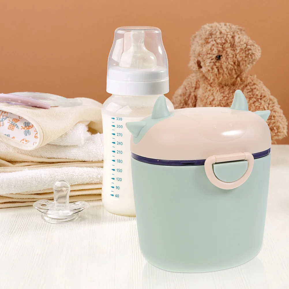 

2 Pcs Rice Flour Cute Milk Powder Box Travel Formula Dispenser Pp Storage Container