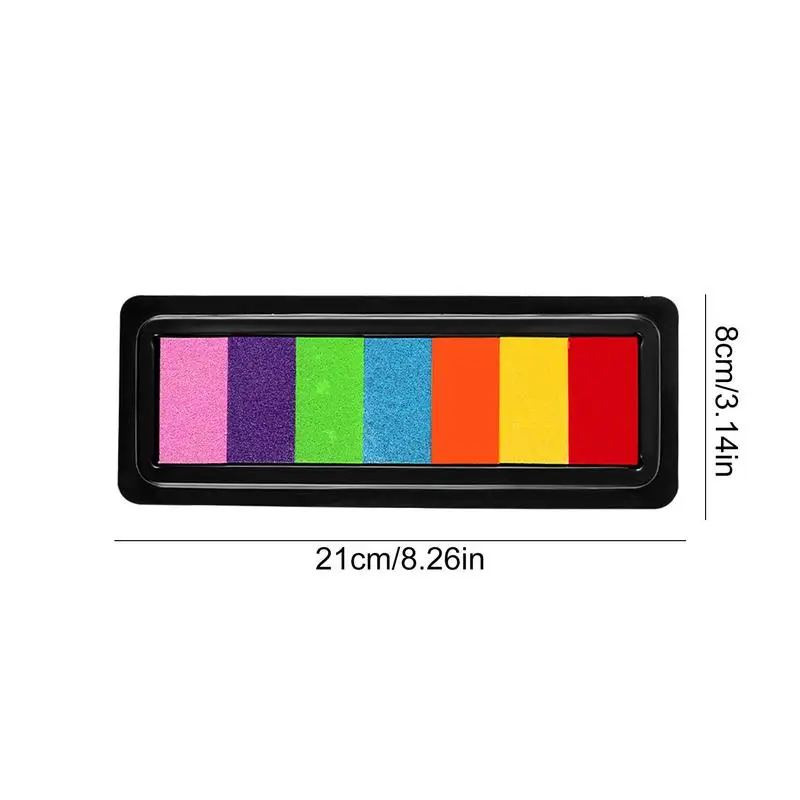 Craft Ink Pad 7 Colors Ink Pads For Finger Multifunctional Safe Finger Painting Graffiti Ink Pad Easy Clean DIY Crafts Supplies