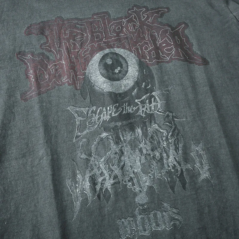 T-shirt Donna Grafica Evil Eye – Vestibilità Oversize Y2K – Maglietta Streetwear Manica Corta