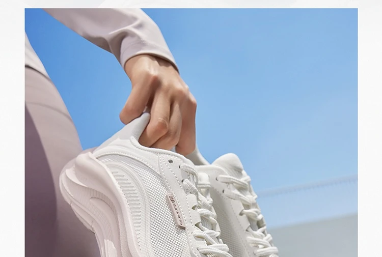 361 Degrees Women's Running Shoes Casual Mesh Anti-slip Lightweight Trendy Thick-sole Rebond Durable Female Sneakers 682532239