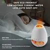 Fashionable 3D Flame Cold Mist Air Humidifier Ultrasonic Salt Stone Night Light Bedroom Sleep Aid Essential Oil DiffuserDiffuser 4