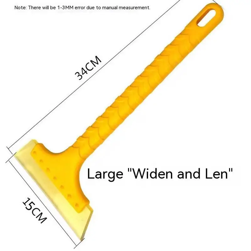 Automobile snow shovel with ice breaking, defrosting, and deicing shovel, snow sweeping brush, large widened glass cleaning