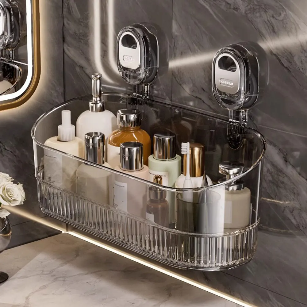 Toilet Storage Rack Bathroom Shelf No-Drill Corner Shelf Shower Wall Mounted Shelf Bracket Bathroom Accessory Organizer Shampoo 2