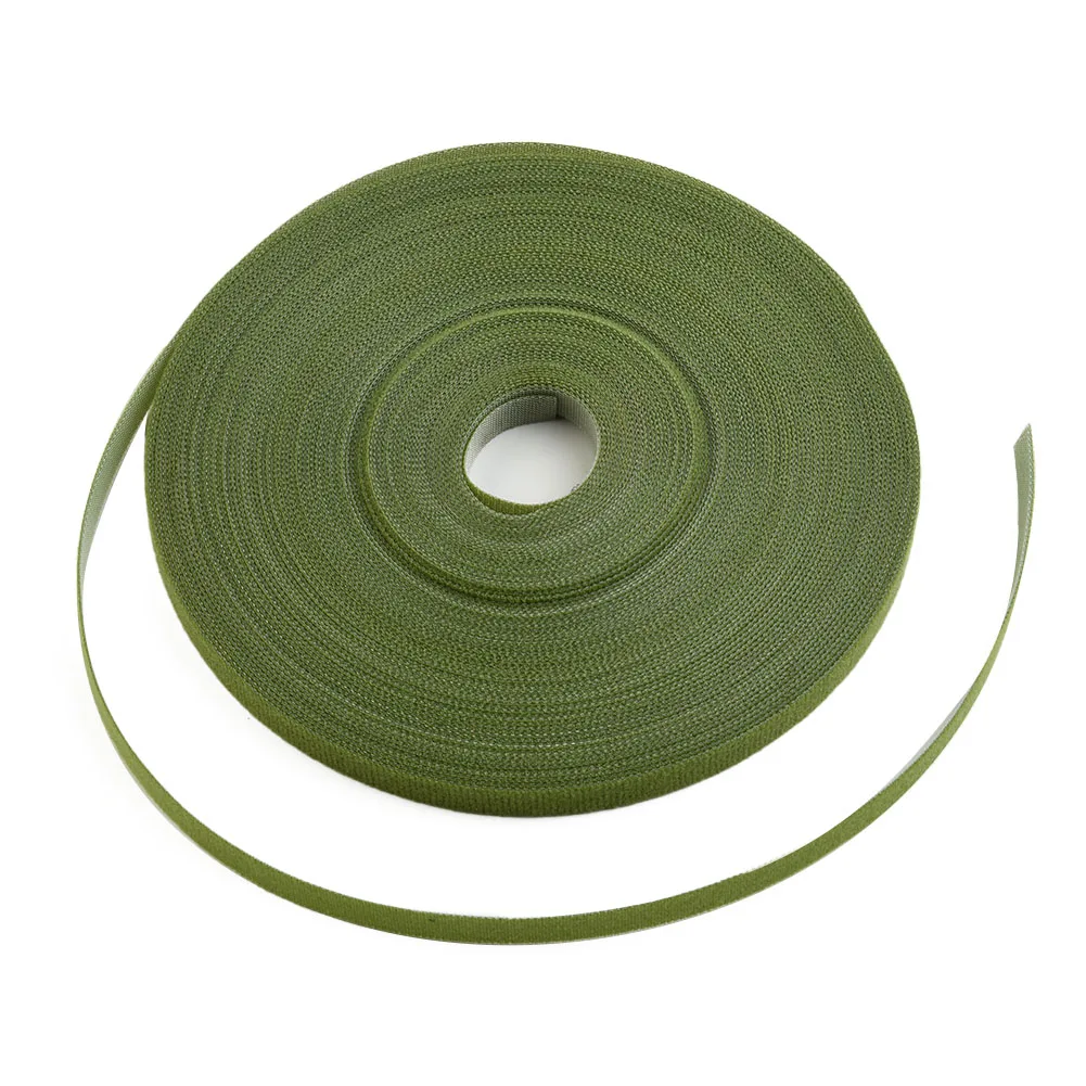 

1 Roll Green Garden Twine Plant Ties Nylon Plant Bandage Garden Hook Loop Bamboo Cane Wrap Support Adjustable Plant Support
