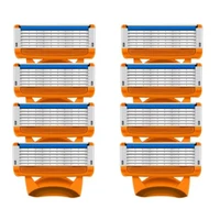 4-48pcs Safety Manual Razor Blade Replacement Beard Shaver Head Replaceable 5 Layers Blades for Men Classic Reusable 2