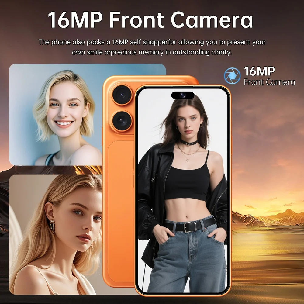 K-Touch A17 Pro Max Mobile Phones 7.3 Inch Smartphone 5G Dual Card Cell Phone Android 15 Cheap 16+48MP Camera 7800mAh WIFI GPS Global Version Cellphones
