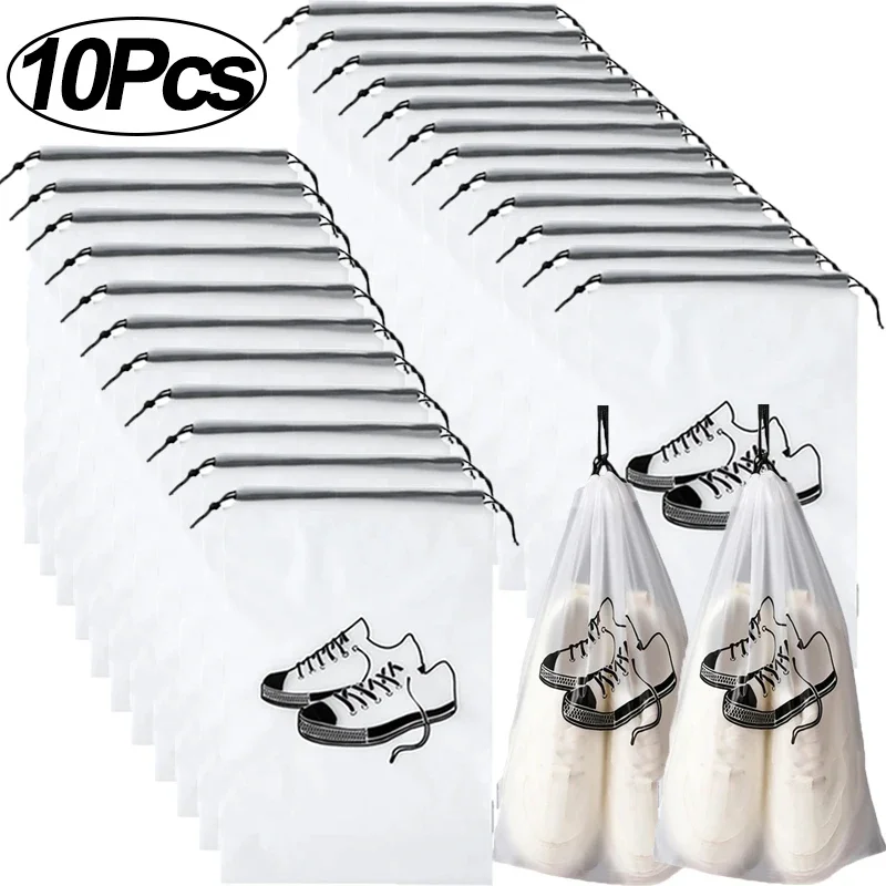 Claro clear shoe storage bags organised