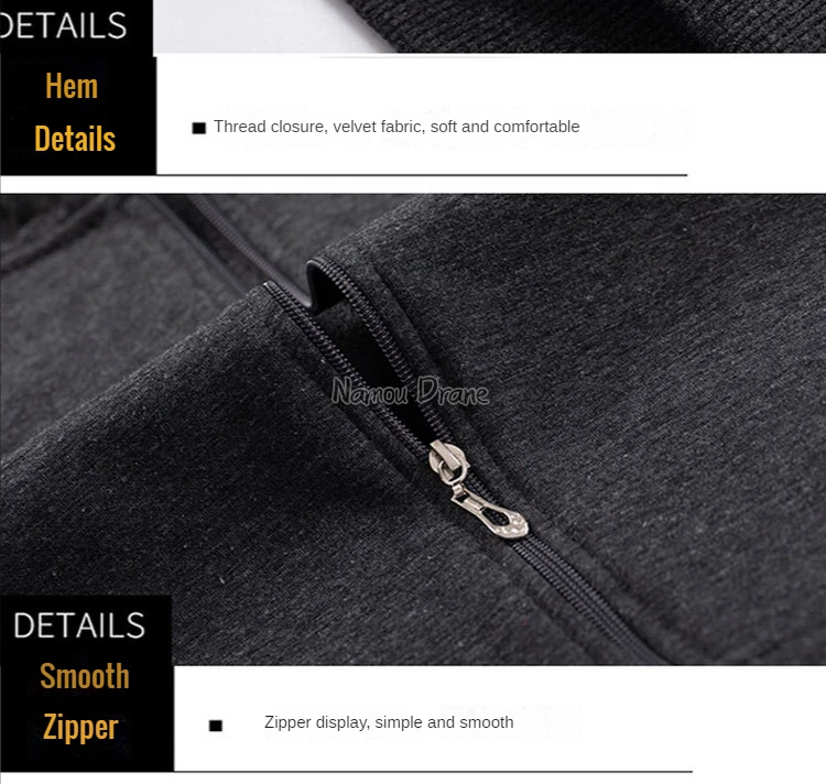 2023 Men Zip Oversized Hoodie Plus Sized Fleece Hood Long Sleeve Top Male Sweatshirt Zipper Loose Baggy Big Size Plus Large 12XL