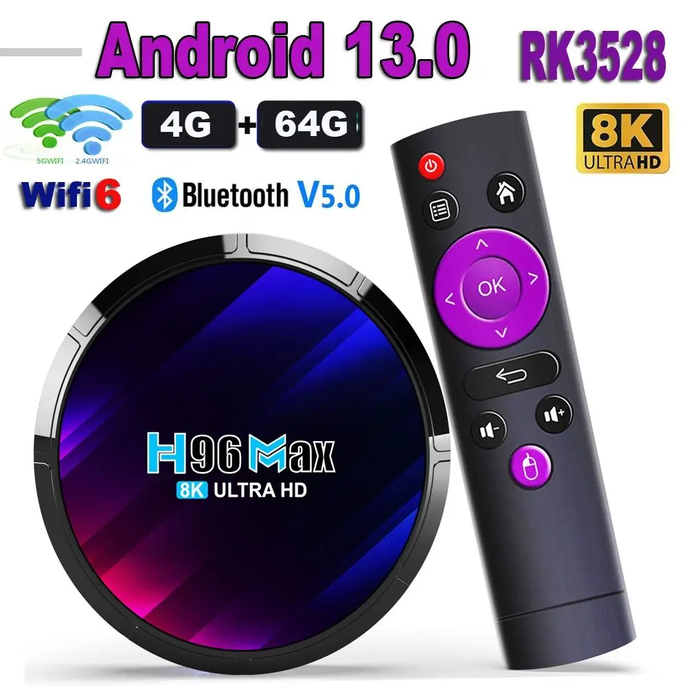 4GB+64GB Android 13 Smart TV Box Allwinner RK3528 Quad Core 8K 4G Wifi  Google Player  Original G96max TV Set Top Box - AliExpress