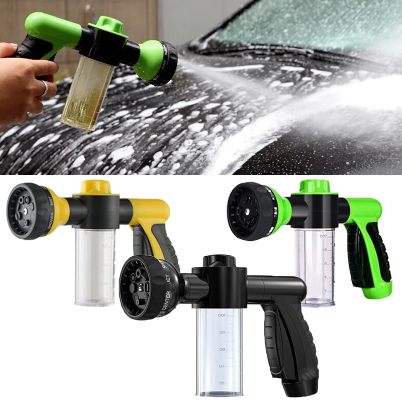 Water Hose Nozzle,Car Wash Kit - 2pcs Large car Sponges for Washing,Water  Hose Nozzle Sprayer for Watering Plants Cleaning House, Washing a Car and