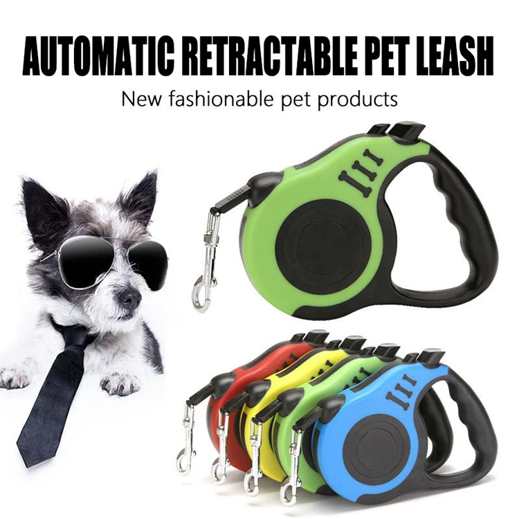 Retractable Leash For Large And Small Dogs Double Strap Hands Free_voghion.com
