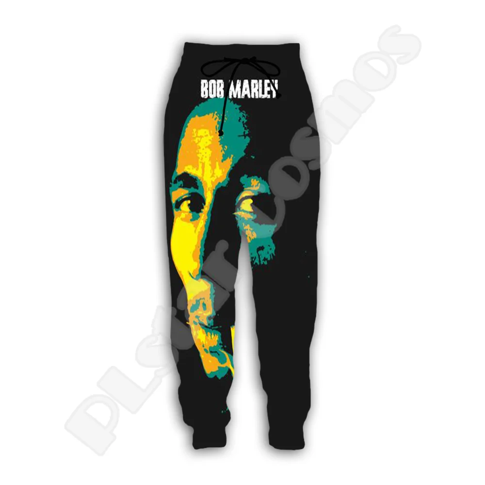 

Bob Marley Reggae Musician Lion Culture Tribal Tattoo Retro Vintage 3DPrint Harajuku Casual Jogger Sweatpants Trousers Pants X3