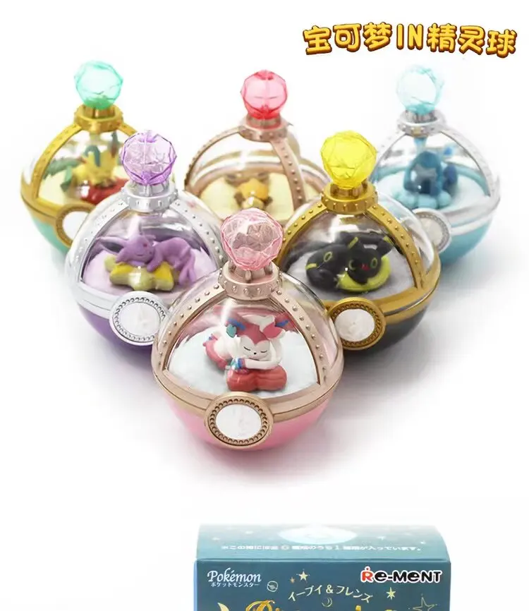 Pokemon Eevee & Freunde Träumer-Set 2 Pokeball Überraschungsbox Niedliche Schlafende Eevee Espeon Umbreon Glaceon Sammelfigur Geschenk – Detail 8
