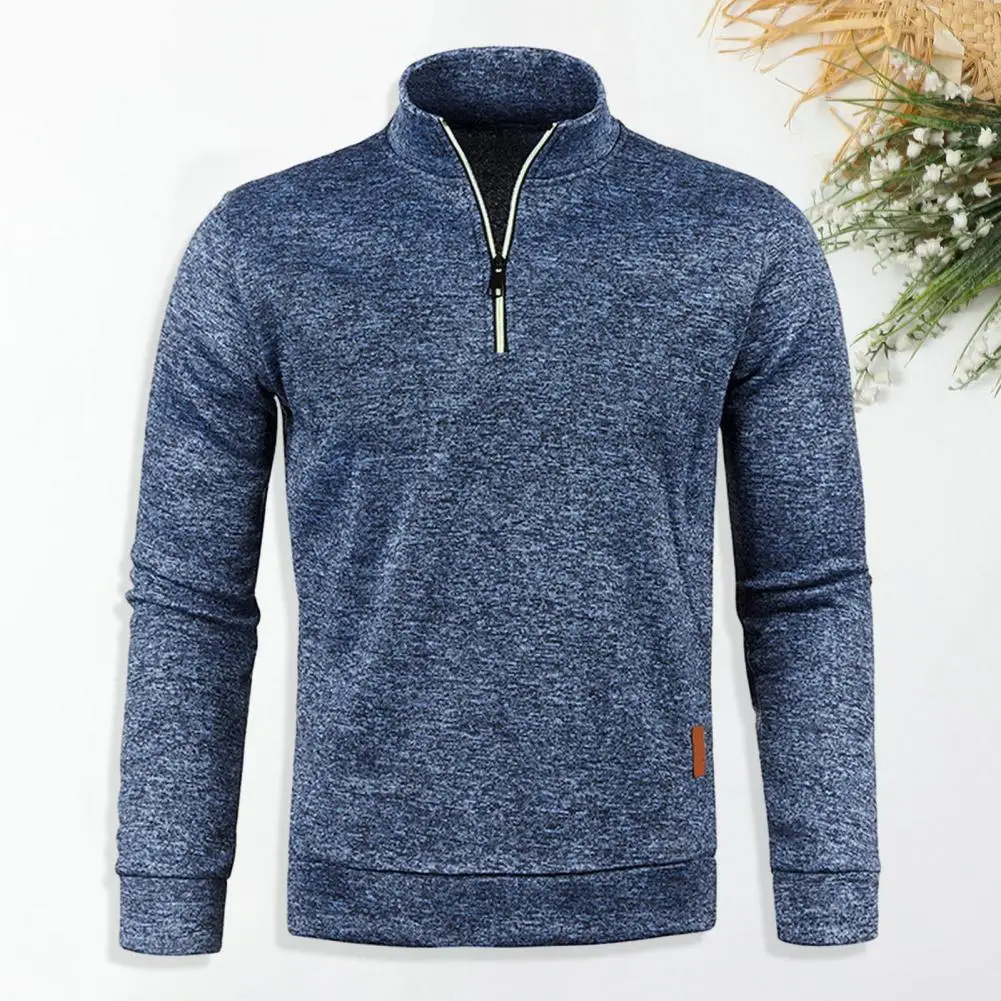 

Men Sweatshirts Spring Thicker Pullover Half Zipper Sweaters Pullover Outdoor Swewatshirt Autumn Solid Color Turtleneck Sweaters