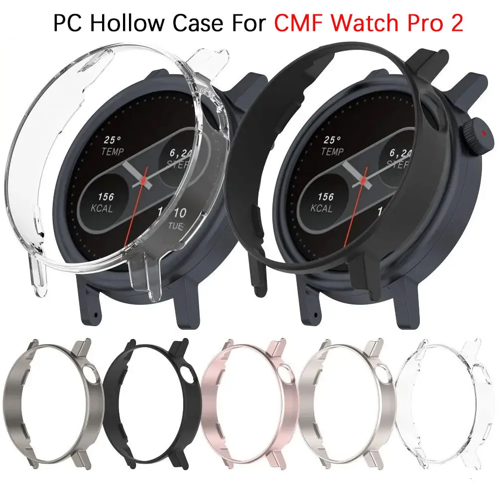 Durable PC Hollow Case with Screen Protector for Smartwatch – Protective Shell Cover