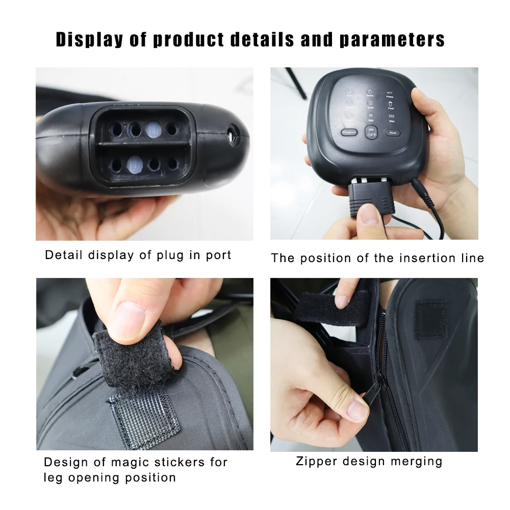 FODRK Massager 4 Kavitéit Loftkompressioun Been Wraps Fouss Wademassage Hine Fërdert d'Blutzirkulatioun Lindert Péng Middegkeet_voghion.com