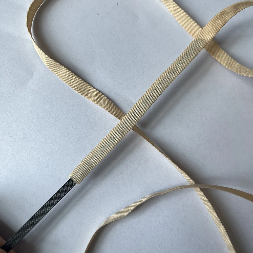 200yards/roll 7mm Double Deck Cannulate Cloth Ribbon For Wig Base Ear Holder Ribbons