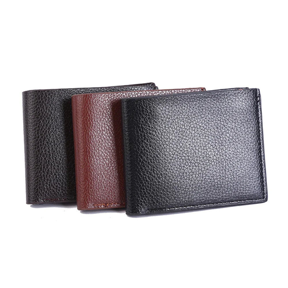 Men Inserts Foldable Wallets Picture Coin Slim Purses Business Money Credit ID Cards Holders Vintage Protection Capacity Bags