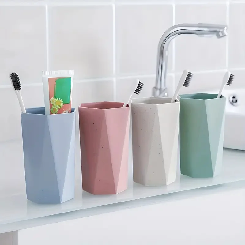 Bicchiere portaspazzolini a diamante accessorio bagno elegante_voghion.com