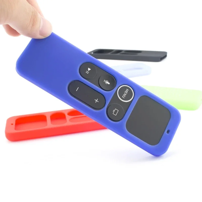 Silicone Protective Case Cover for Apple TV 4th Generation 4K Siri Remote Control Shockproof Shell Skin Sleeve silicone remote case silicone remote cover silicone remote sleeve remote controller cover silicone case protector