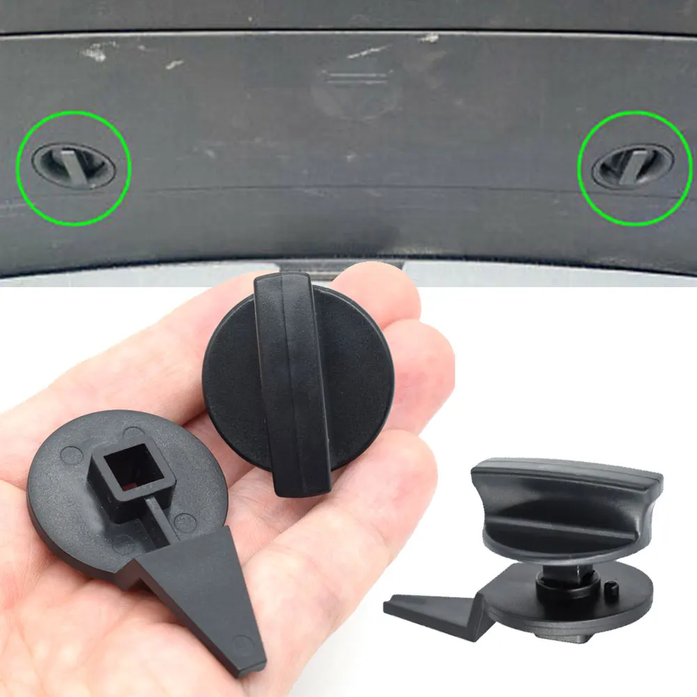 

Car Warning Triangle Compartment Cover Bracket Clip Turn Knob Lock Tailgate Clip for VW Tiguan 5N MK1 2008-2015 Touran 2003-2010