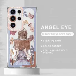 Butterfly Girl Flower Transparent Soft Phone Case - GalaxyNote10Plus (UUAXB01)