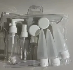 Portable Refillable Cosmetic Travel Bottle Set (White C)